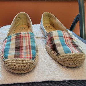 Franco Sarto Madras plaid womens espadrilles 7